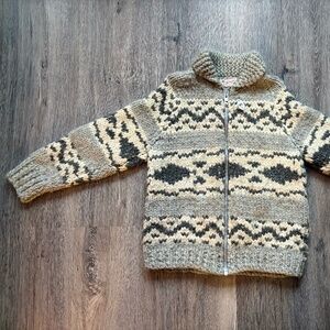 Authentic Vintage Cowichan Indian Sweater